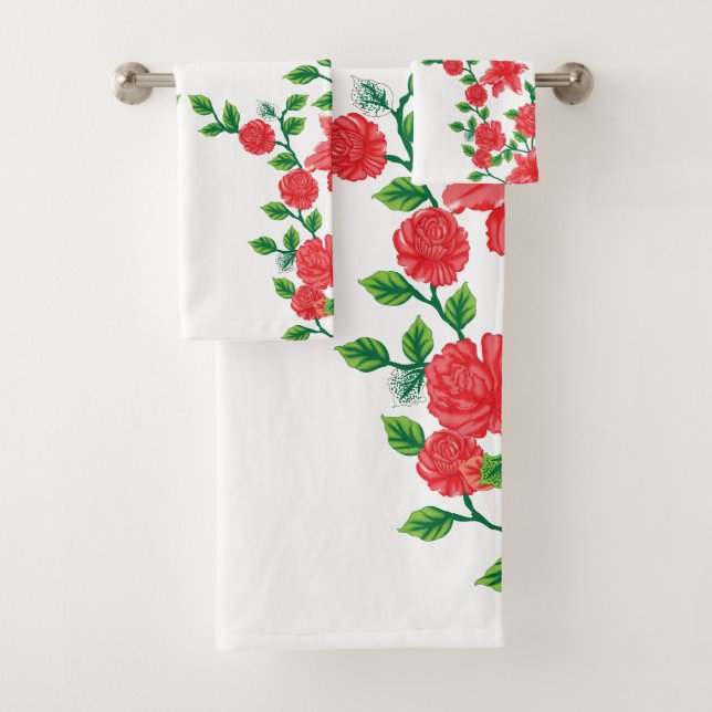 Una rosa roja con pétalos detallados, representada (In situ)
