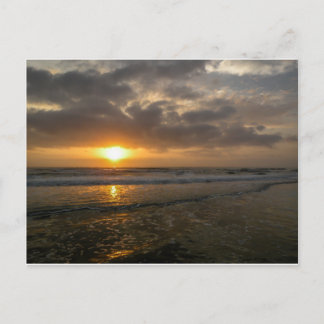 Una salida del océano - postal