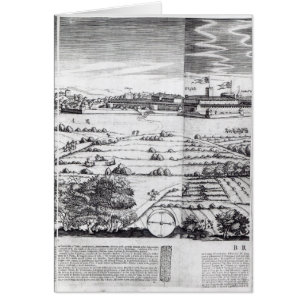 Una sección de un mapa de Milano, 1640