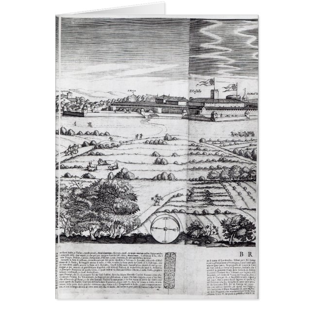 Una sección de un mapa de Milano, 1640 (Frente)