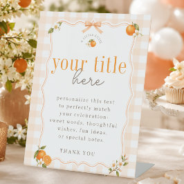 Una Señal de Fiesta de Baby Shower de un Adorable 