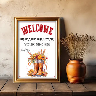 Una señal de otoño para quitarse los zapatos