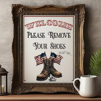 Una señal de Patriots Day por favor retire los zap