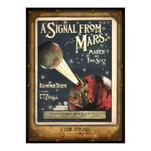 Una señal del Poster de música Mars Sheet
