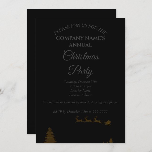 Una simple invitación a un partido de Navidades ne (Anverso / Reverso)