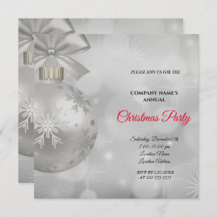 Una simple invitación a una fiesta de Navidades el