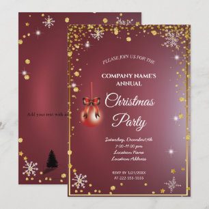 Una simple invitación al partido de Navidades eleg
