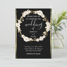 Una simple invitación de oro blanco para ti