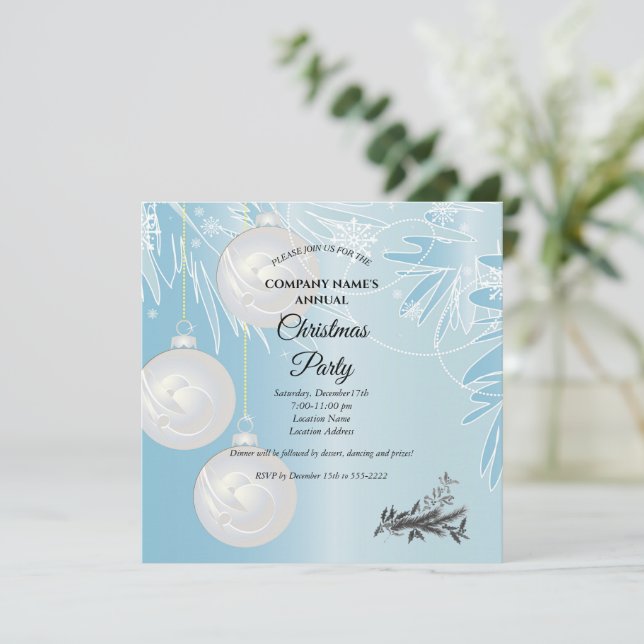 Una simple y elegante invitación al partido de Nav (Anverso de pie)