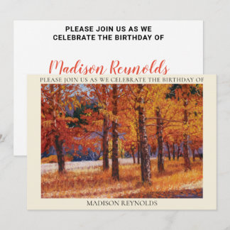 Una sinfonía de colores de otoño: Invitación