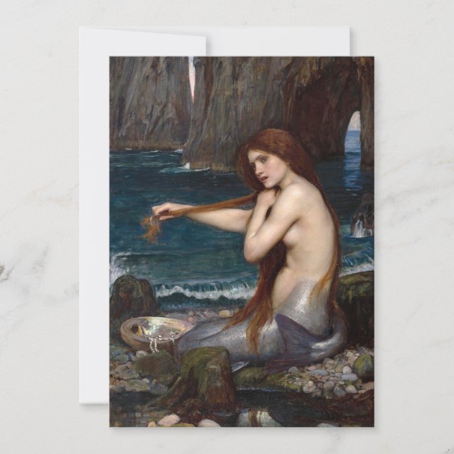 Una sirena | John William Waterhouse (Anverso)