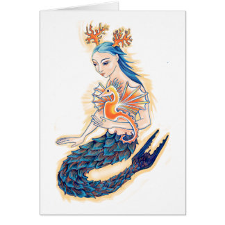 Una sirena y su caballo de mar