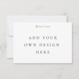 Una sola tarjeta horizontal de 3,5 x 5 pulgadas co