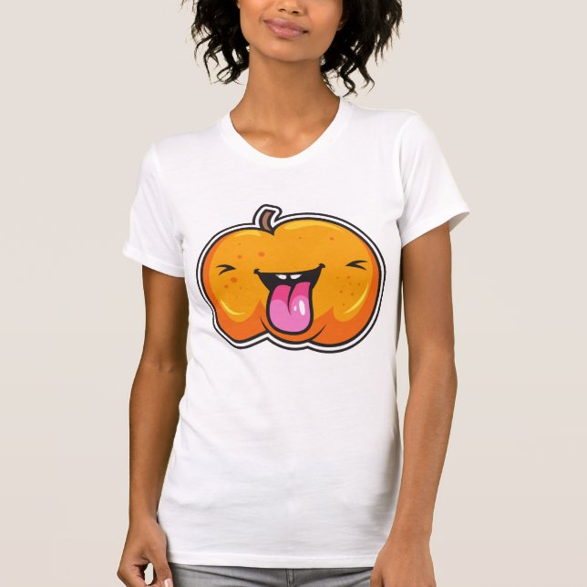 Una sonrisa divertida chica camiseta (Anverso)