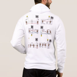Una sudadera con diagramas de interruptores de 3 y
