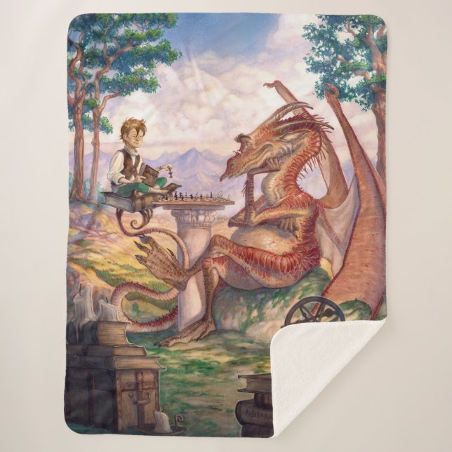 "Una Tarde Dorada" Manta Mediana Sherpa (Anverso)