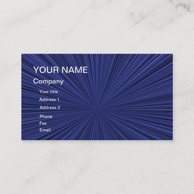 Una tarjeta abstracta con efecto de zoom (Anverso)