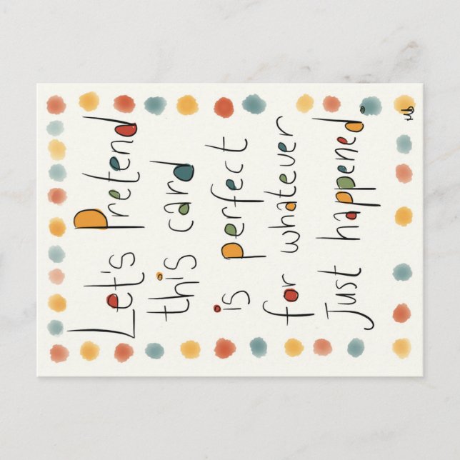 Una tarjeta CADA ocasión. (Anverso)