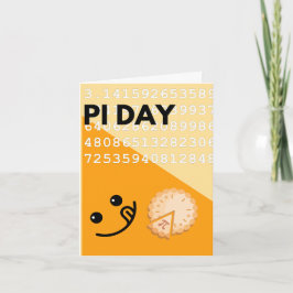 Una tarjeta circular de Pi Day