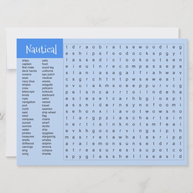 Una tarjeta de actividad (Anverso)