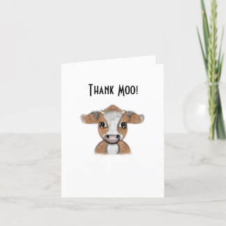 Una tarjeta de agradecimiento a Moo | Tarjeta de a