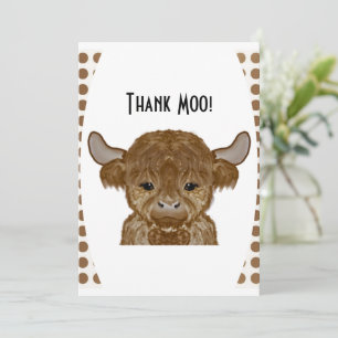 Una tarjeta de agradecimiento a Moo  Tarjeta de ag