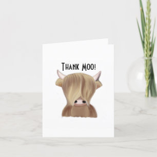Una tarjeta de agradecimiento a Moo Tarjeta de ag