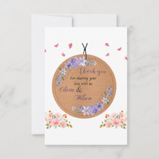 Una tarjeta de agradecimiento bien diseñada.