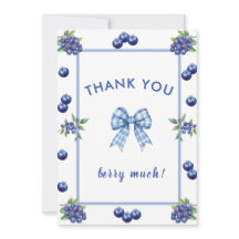 Una tarjeta de agradecimiento para baby shower de
