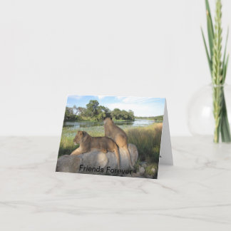 Una tarjeta de amistad