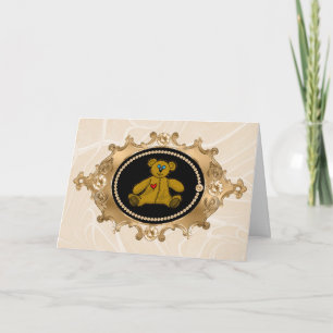 Una tarjeta de amor de osito de peluche