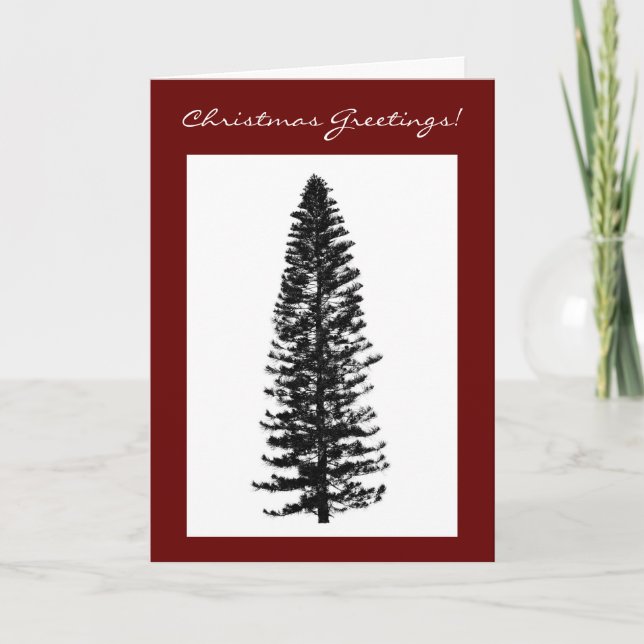 Una tarjeta de árbol de Navidad simple y dulce (Anverso)