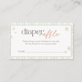 Una tarjeta de Baby Shower Diaper Raffle de mala c