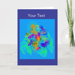 Una tarjeta de bienvenida a color