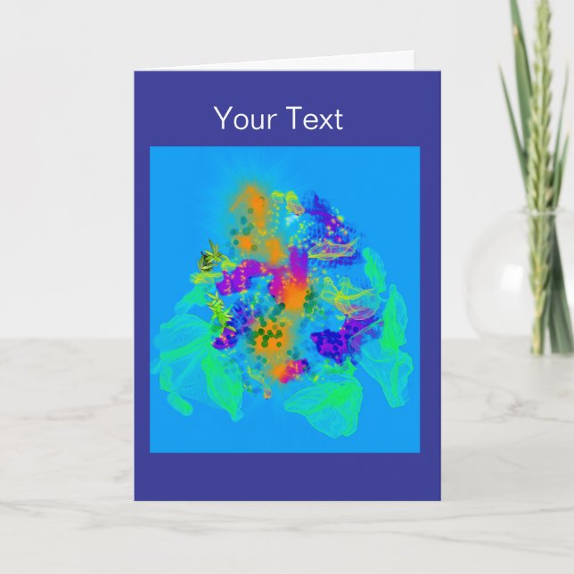 Una tarjeta de bienvenida a color (Anverso)
