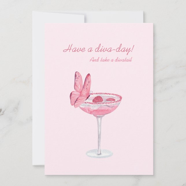 Una tarjeta de celebración para una diva (Anverso)
