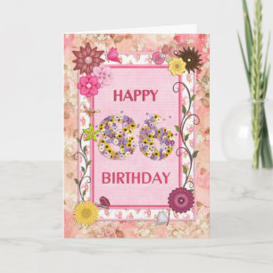Una tarjeta de cumpleaños 86 de artesanía