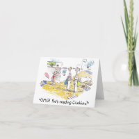 Una tarjeta de cumpleaños de reserva