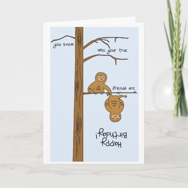 Una tarjeta de cumpleaños feliz. (Anverso)