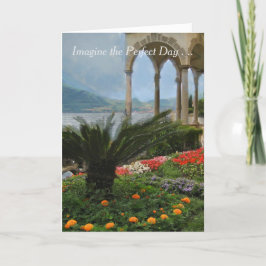 Una tarjeta de cumpleaños feliz para un día perfec