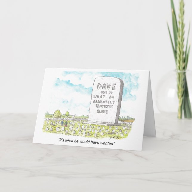 Una tarjeta de cumpleaños para Dave (Anverso)
