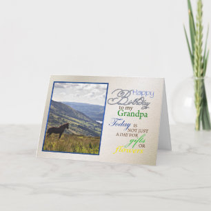 Una tarjeta de cumpleaños para el abuelo.