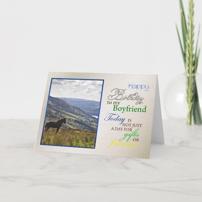 Una tarjeta de cumpleaños para el novio. (Anverso)