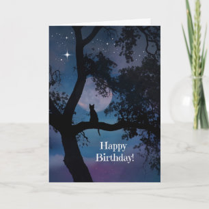 Una tarjeta de cumpleaños para gatos muy linda, ¡l