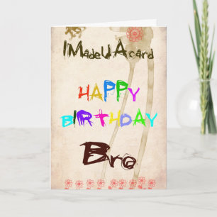 Una tarjeta de cumpleaños para hermano