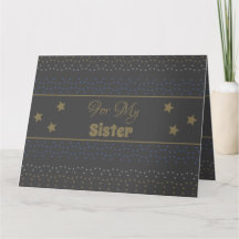 Una tarjeta de cumpleaños para mi hermana