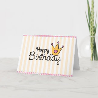 Una tarjeta de cumpleaños para una princesa