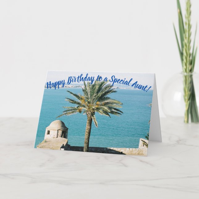 Una tarjeta de cumpleaños para una tía especial (Anverso)