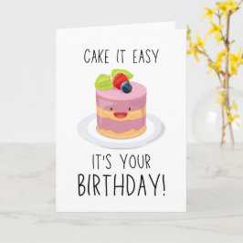 Una tarjeta de felicitación de cumpleaños linda y 