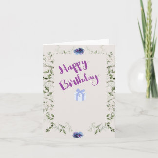 Una tarjeta de felicitación de cumpleaños para cal